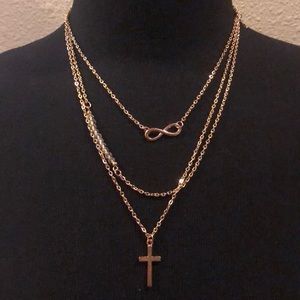 gold layered chain necklace